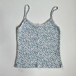 Brandy Melville Blue Floral Camisole